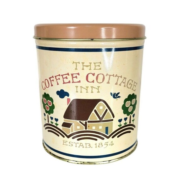 VTG Farmhouse Nesting Set of Three Tins Tea Kettle Coffee Cottage Sugar Shack - Picture 10 of 12